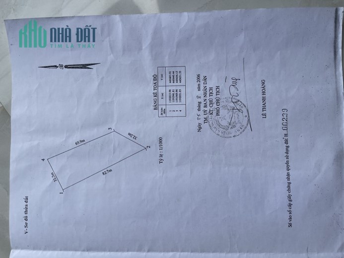 CHÍNH CHỦ CẦN  BÁN LÔ ĐẤT  TRỒNG CÂY LÂU NĂM  tại  Xã Thuận Qúy, Huyện Hàm Thuận Nam, Bình Thuận