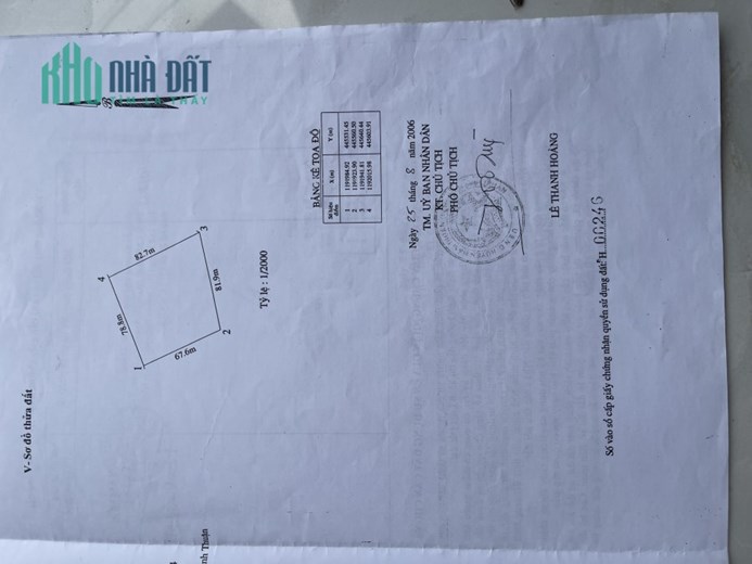CHÍNH CHỦ CẦN  BÁN LÔ ĐẤT  TRỒNG CÂY LÂU NĂM  tại  Xã Thuận Qúy, Huyện Hàm Thuận Nam, Bình Thuận