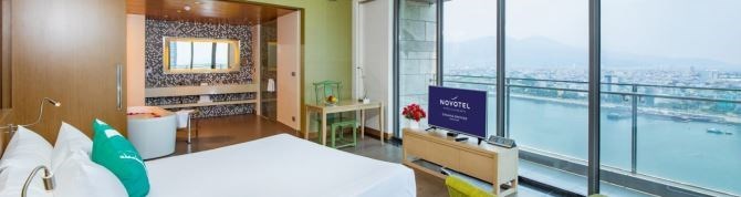Hiện tại tòa khách sạn 5* Novotel có các loại căn hộ cho thuê dài hạn