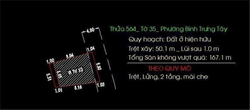 Quận 2 còn đúng 1 lô giá tốt, sổ riêng.