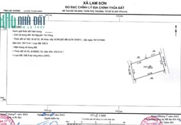 Đất tại Quán Khoang Lam Sơn Thanh Miện cạnh trường THPT Thanh Miện sau lưng hạt QLGT đường bộ