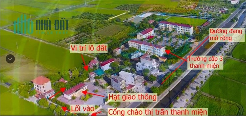 Đất tại Quán Khoang Lam Sơn Thanh Miện cạnh trường THPT Thanh Miện sau lưng hạt QLGT đường bộ