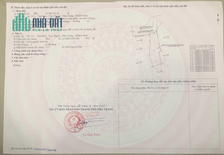 Chính Chủ Bán Gấp Nhà 1 Trệt 2 Lầu Đường Vạn Hòa, Vạn Thạnh Nha Trang, Giá Tốt, Full Thổ Cư