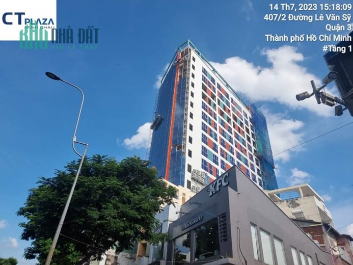 Mở bán 2 căn Studio chuẩn khách sạn MT Lê Văn Sỹ, Q3 - 30m2/1,65 tỷ