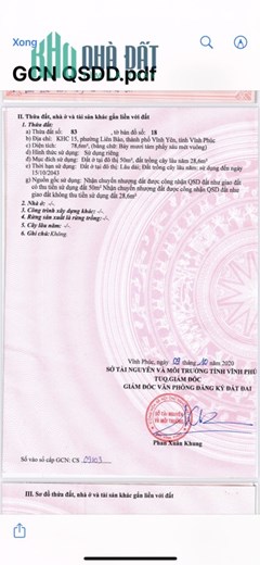 Bán căn nhà cấp 4 tại Làng Bầu, Liên Bảo, Vĩnh Yên