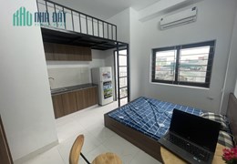 Cho Thuê CHDV đẹp 25m2 giá chỉ 3.5 - 3.9tr/th Kim Giang Hoàng Mai có ban công-pccc-thang máy
