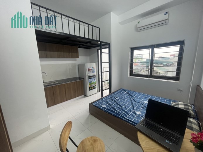 Cho Thuê CHDV đẹp 25m2 giá chỉ 3.5 - 3.9tr/th Kim Giang Hoàng Mai có ban công-pccc-thang máy