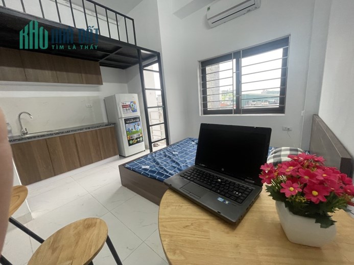 Cho Thuê CHDV đẹp 25m2 giá chỉ 3.5 - 3.9tr/th Kim Giang Hoàng Mai có ban công-pccc-thang máy