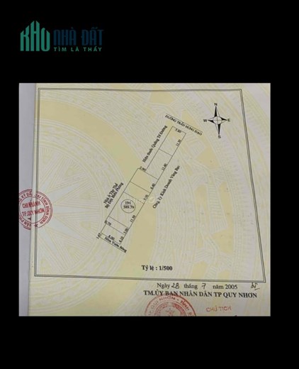 Bán Nhà Mặt Tiền Trần Hưng Đạo P. Lê Hồng Phong Quy Nhơn , 389m2 , 1 Mê , Giá 38 Tỷ