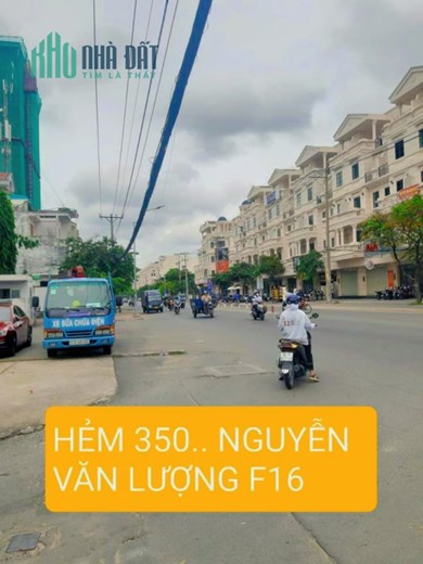 Bán nhà 350 Nguyễn Văn Lượng, dtsd 80m2, 3 tầng, 3pn, sát hẻm xe tải,3ty, nở hậu