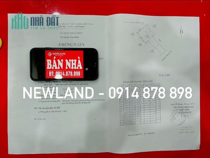 Bán nhà mặt phố cổ Hàng Tiện - TP Nam Định