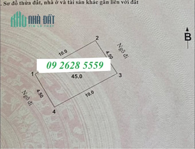 Mới O9 Z6Z8 5559 Bán nhà Xã Đàn 45m², 4 tầng, MT 4.5m, giá 10.8 tỷ Đống Đa
