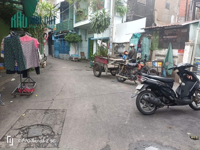Hẻm 4m Ngang 3.4 x20.2m- 2 tấm Tôn Đản Q4 có 60 triệu m