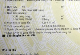 Chủ nhà cần bán lô đất tại xóm quán trắng xã thành lập lương Sơn hòa bình 
Mặt đường kinh doanh