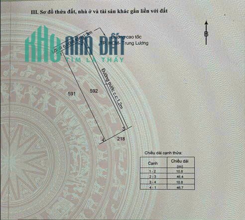 CẦN BÁN GẤP LÔ ĐẤT GIÁ 850 TRIỆU TRỌN THỬA