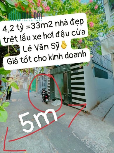 💎 HXH LÊ VĂN SỸ - PHÚ NHUẬN - 33M2 - 4 TỶ TL