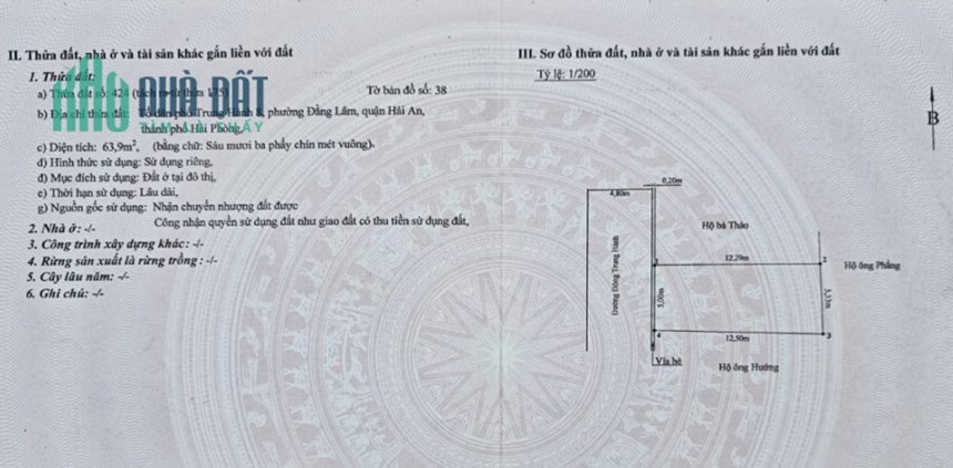 Bán đất mặt đường Đông Trung Hành, diện tích 64m , ngang 5m, GIÁ 3.8 tỉ