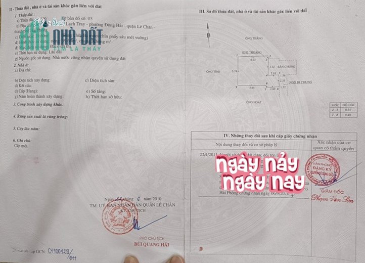 Bán nhà xây độc lập 3 tầng, diện tích 40m, GIÁ 2.45 tỉ phố Lạch Tray gần Hồ An Biên