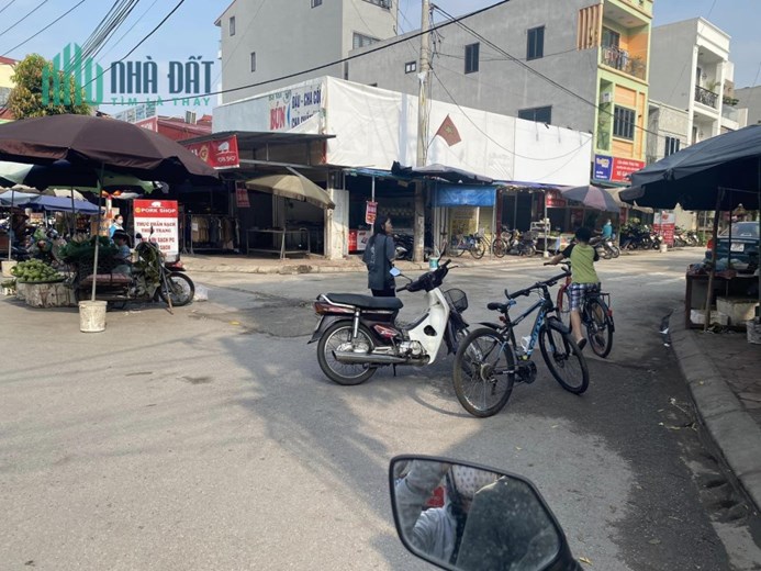 Lô góc đất đấu giá X2 Nguyên Khê Đông Anh Sát chợ Lắp Ghép Mặt đường 20m kinh doanh luôn