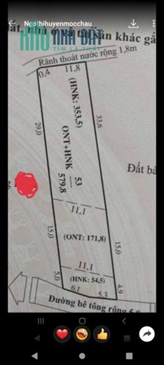 Cần bán gấp mảnh đất có vị trí cực đẹp nằm tại trung tâm Mộc Châu