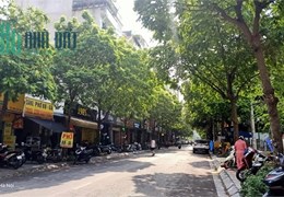 Bán căn góc phố Huỳnh Thúc Kháng, DT 123m2 x 6 tầng, MT 12m, vỉa hè rộng kinh doanh thuận lợi, sổ