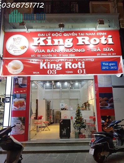 CHÍNH CHỦ SANG NHƯỢNG THƯƠNG HIỆU KINGROTI NAM_ĐỊNH - Địa chỉ: 102 Nguyễn Du, TP. Nam Định