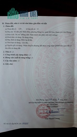 !!CHÍNH CHỦ CẦN BÁN LÔ ĐẤT Ở PHƯỜNG BÀNG LA, QUẬN ĐỒ SƠN, TP HẢI PHÒNG