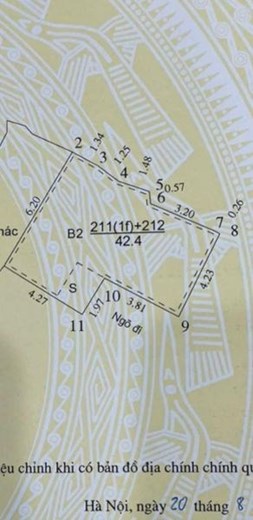 BÁN NHÀ LÔ GÓC THOÁNG TRUNG TÂM QUẬN HAI BÀ TRƯNG DT:42.4M2 NHÀ 4 TẦNG 5 NGỦ GIÁ: 4.15 TỶ .