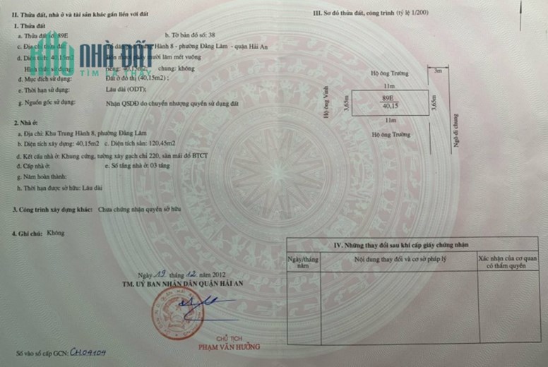 Bán nhà phố Ngô Gia Tự, 41m 4 tầng GIÁ 2.65 tỉ ô.tô tận cổng, gần Lê Hồng Phong