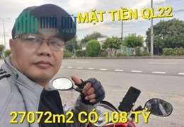 Mặt Tiền QL22 27072m2 có 108 tỷ Tân An Hội Củ Chi Tp.HCM - SOS