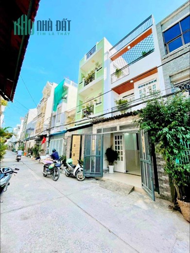 NHÀ MỚI - 4 TẦNG KẾT CẤU BTCT - NGAY NGÃ TƯ 4 XÃ - HƯƠNG LỘ 2 - HẺM  THÔNG 6M - 64M2 - 4x16M - GIÁ