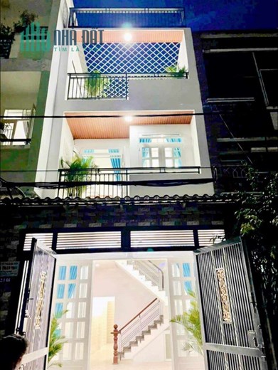 NHÀ MỚI - 4 TẦNG KẾT CẤU BTCT - NGAY NGÃ TƯ 4 XÃ - HƯƠNG LỘ 2 - HẺM  THÔNG 6M - 64M2 - 4x16M - GIÁ