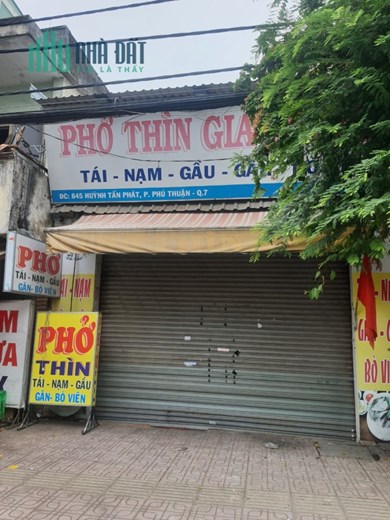 CHO THUÊ NHÀ TRUNG TÂM MẶT TIỀN ĐƯỜNG HUỲNH TẤN PHÁT, PHƯỜNG PHÚ THUẬN, QUẬN 7