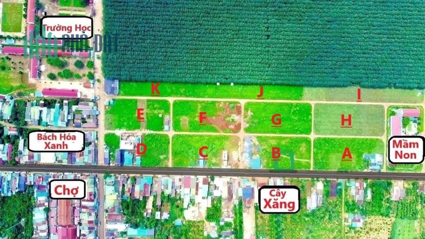 Bán lô đất ngay trường tiểu học Phú Lộc, Krông Năng, chỉ 668 triệu (bớt lộc).