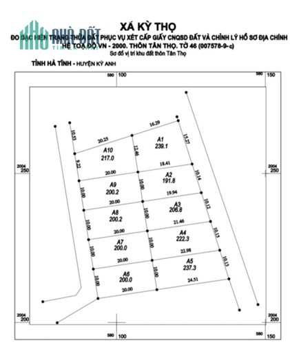 Bán đất biệt thự - vườn 2300m² Xã Kỳ Thọ, Kỳ Anh, Hà Tĩnh