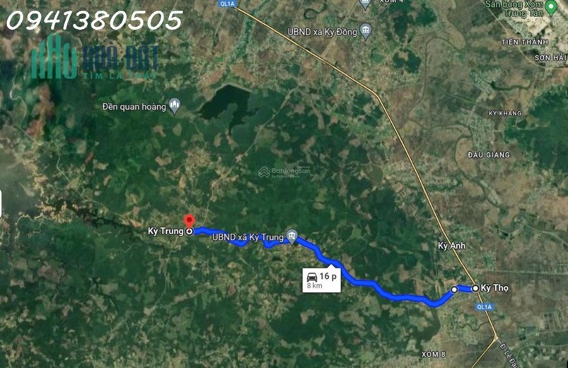 Bán đất biệt thự - vườn 2300m² Xã Kỳ Thọ, Kỳ Anh, Hà Tĩnh