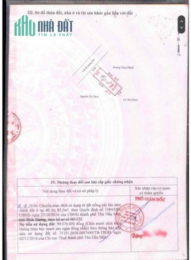 CHÍNH CHỦ BÁN NHANH  LÔ ĐẤT Vị Trí Đẹp Tại tp Thủ Dầu Một, tỉnh Bình Dương