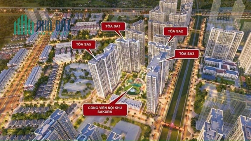 Bán căn hộ The Sakura SA1 2PN +1,70m2 giá 3 tỷ 7,mua bán căn hộ Vinhomes Smart City Tây Mỗ