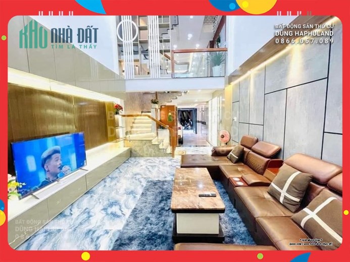 GV. Nhà 2 mặt đường 6M gần Lotte Mart / Cityland Park Hills. 95m2, 4T.