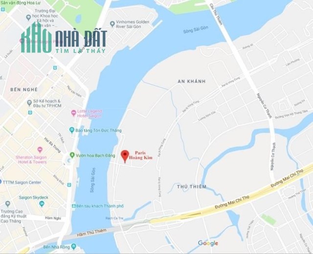 CHO THUÊ CĂN HỘ PARIS HOÀNG KIM 2PN 17tr