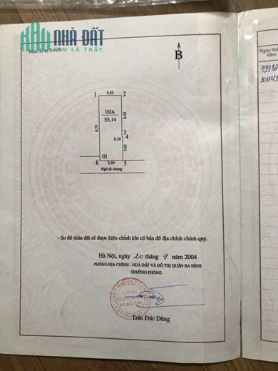 VĂN CAO BÁN ĐẤT TẶNG NHÀ 33M ,CÁCH OTO 20M, NGÕ NÔNG THOÁNG, KHU VỰC DÂN TRÍ CAO