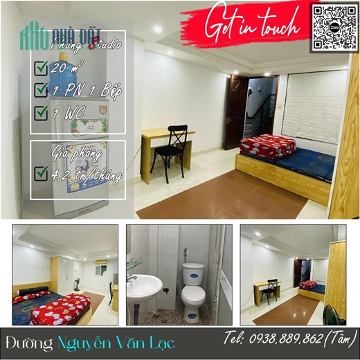 Phòng Nguyễn Văn Lạc 20m2 full nội thất gần Ngô Tất Tố