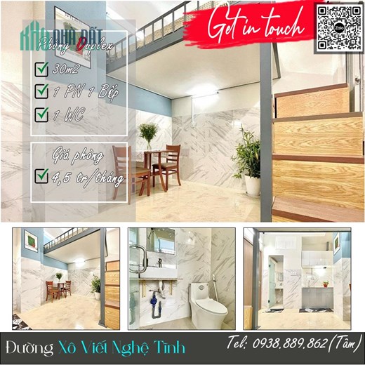 Dulex Xô Viết Nghệ Tĩnh - Sát Hàng Xanh 30 m2 full nội thất Thang Máy