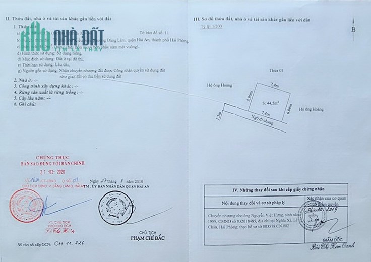 Bán nhà gần mặt đường Kiều Sơn, 45m 3 tầng GIÁ 2.65 tỉ, có nội thất