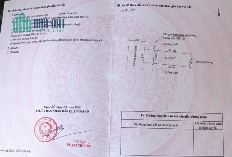 Bán nhà mặt ngõ 302 Văn Cao, 48m 4 tầng GIÁ 4.5 tỉ, ngõ thông Cầu Rào