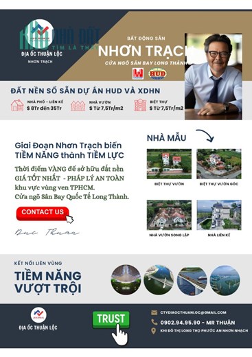 Đầu tư đất nền tiềm năng tại Nhơn Trạch cửa ngõ sân bay Long Thành