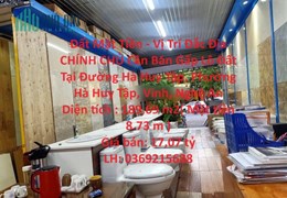Đất Mặt Tiền - Vị Trí Đắc Địa CHÍNH CHỦ Cần Bán Gấp Lô Đất Tại TP Vinh - Nghệ An