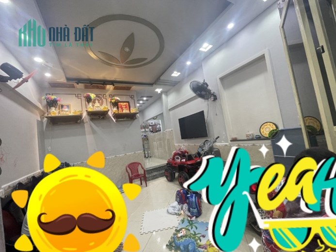 NHÀ BÁN HẺM XE HƠI NGỦ TRONG NHÀ PHAN HUY ÍCH GÒ VẤP - ĐỐI DIỆN SIÊU THỊ EMART