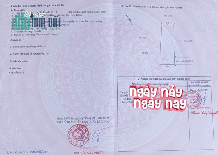 Bán nhà ngõ 152 Chợ Hàng, diện tích 64m 3.5 tầng GIÁ 3.25 tỉ, sân cổng riêng
