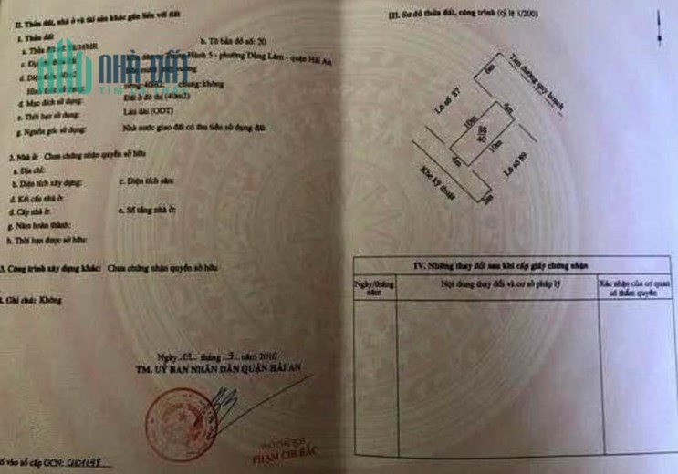Bán đất lô 16 Lê Hồng Phong, diện tích 40m, GIÁ 3.4 tỉ cực đẹp